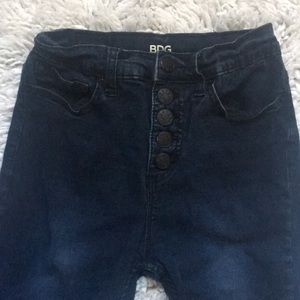 BDG high waisted button up skinny jeans